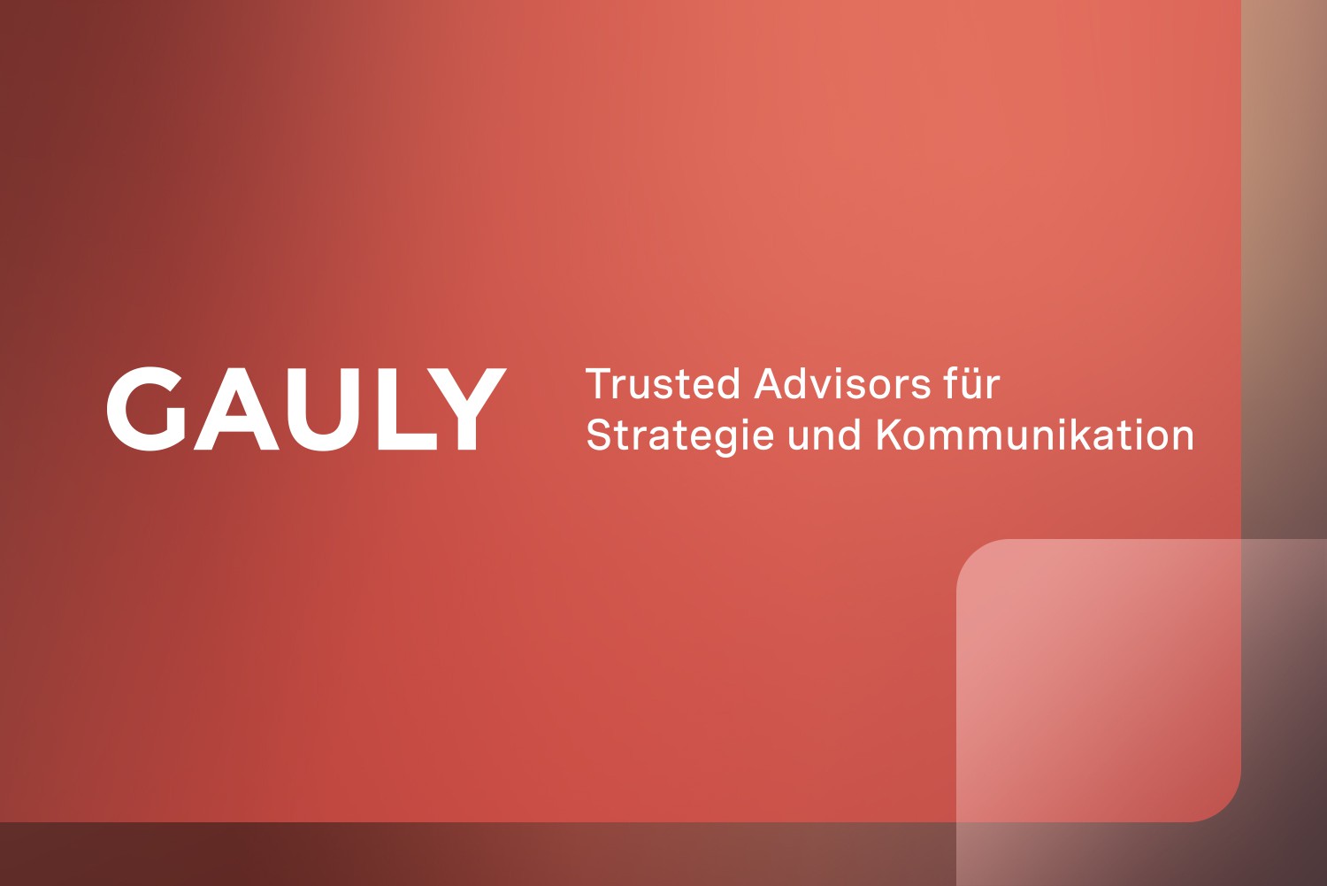 Gauly Advisors GmbH-GAULY completes transition from founder-led to partner-led company